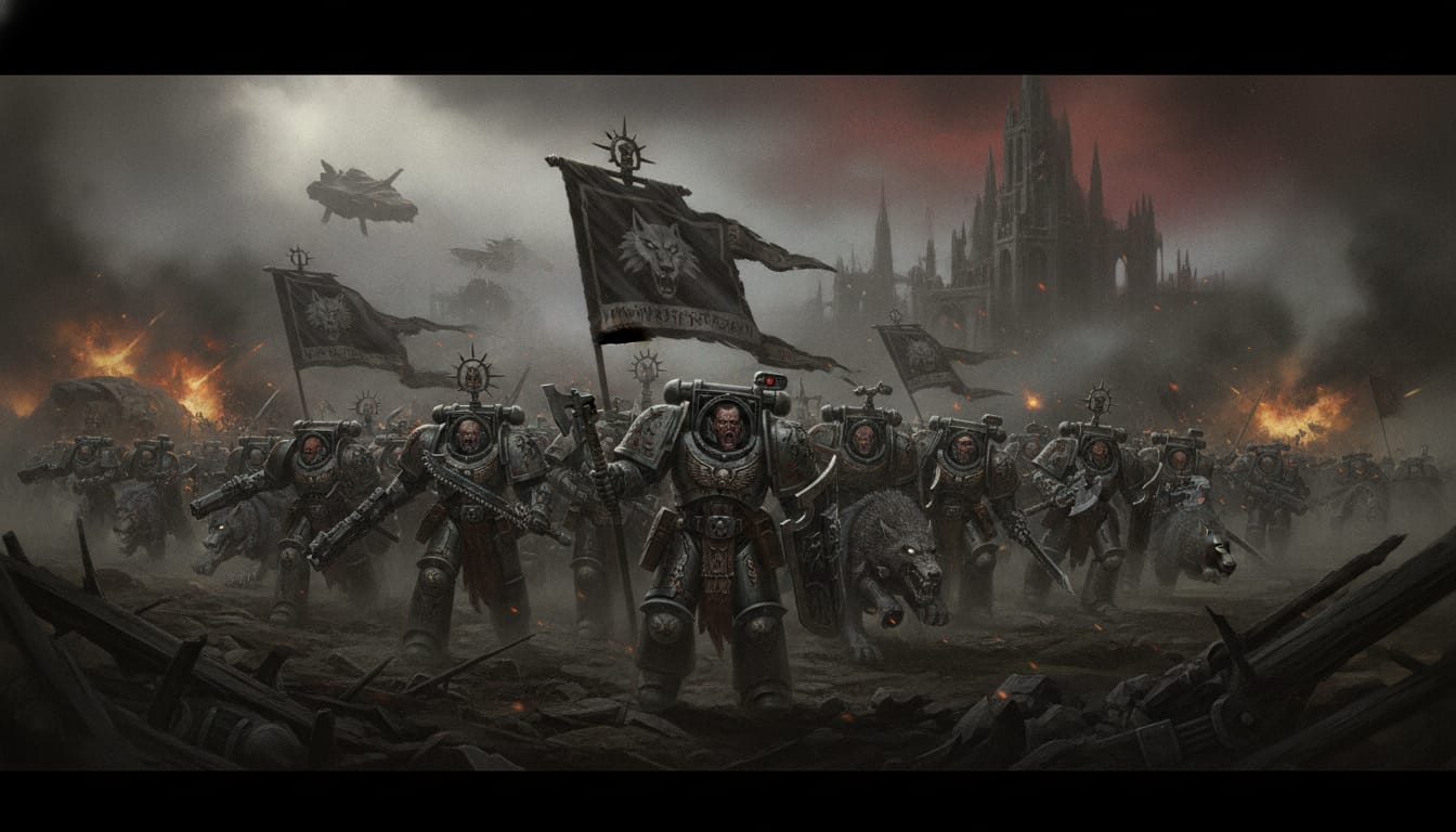 Space Wolves faction art