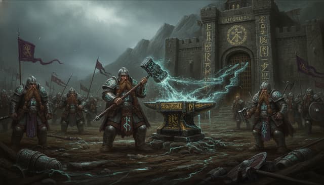 Illustration of The Runes of the Dwarfs