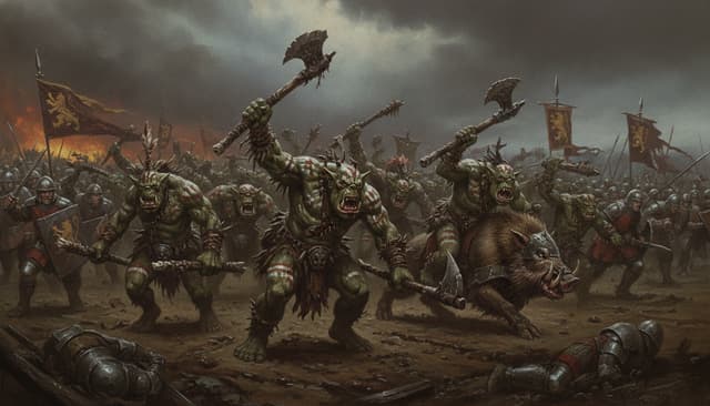 Illustration of Savage Orcs