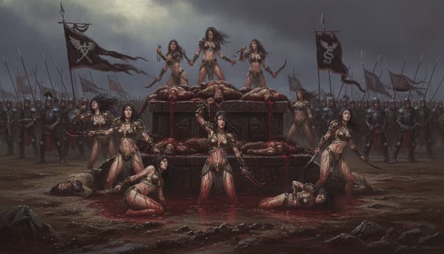Illustration of The Witch Elves