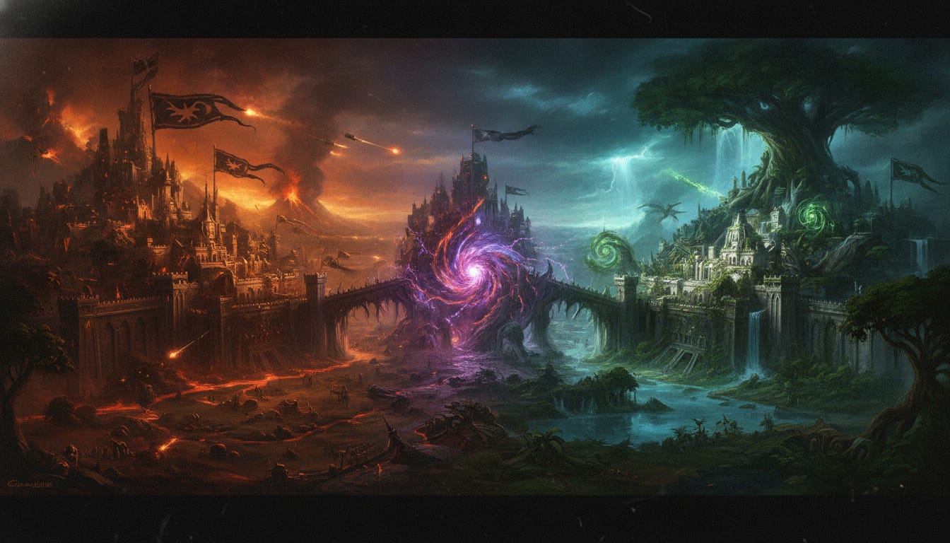 Hammerhal, the Twin-Tailed City, Warhammer world art