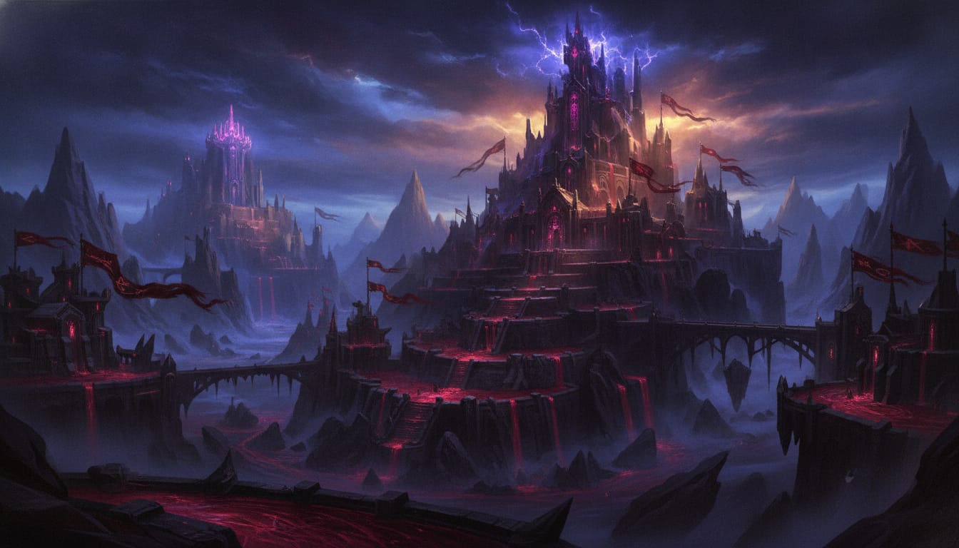 Har Kuron, the Shadow-Temple, Warhammer world art